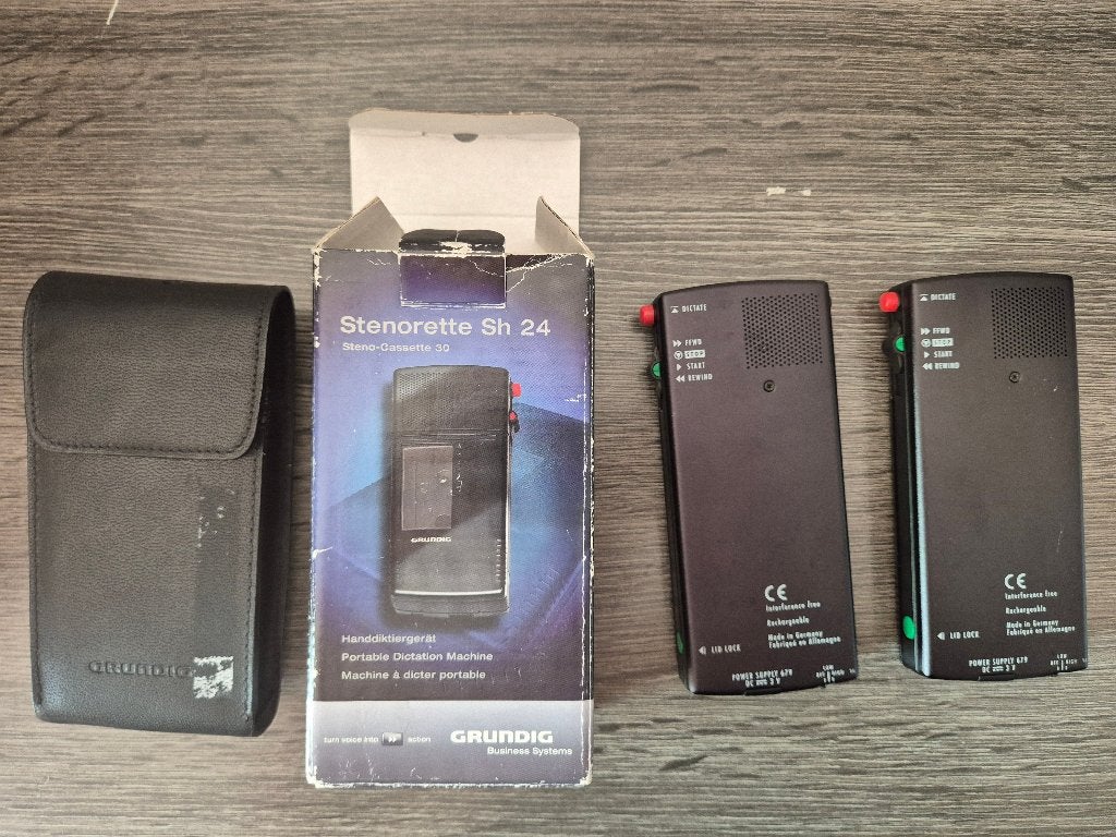 GRUNDIG STENORETTE SH 24 DICTATION DEVICE, Audio, Tv en Foto, Bandrecorders, Ophalen of Verzenden, Bandrecorder