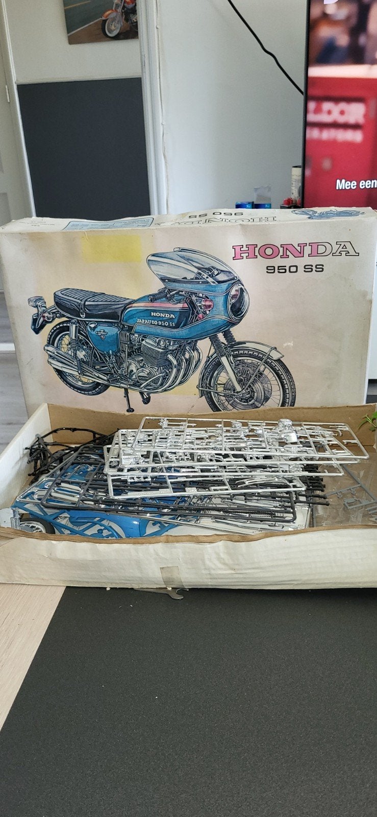 Honda 950-SS bouwpakket, Overige merken, Auto, Groter dan 1:32, Ophalen of Verzenden