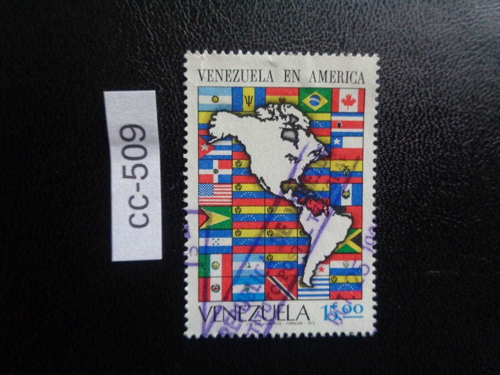 venezuela - venezuela in amerika 1972 (cc-509), Ophalen of Verzenden, Gestempeld, Zuid-Amerika