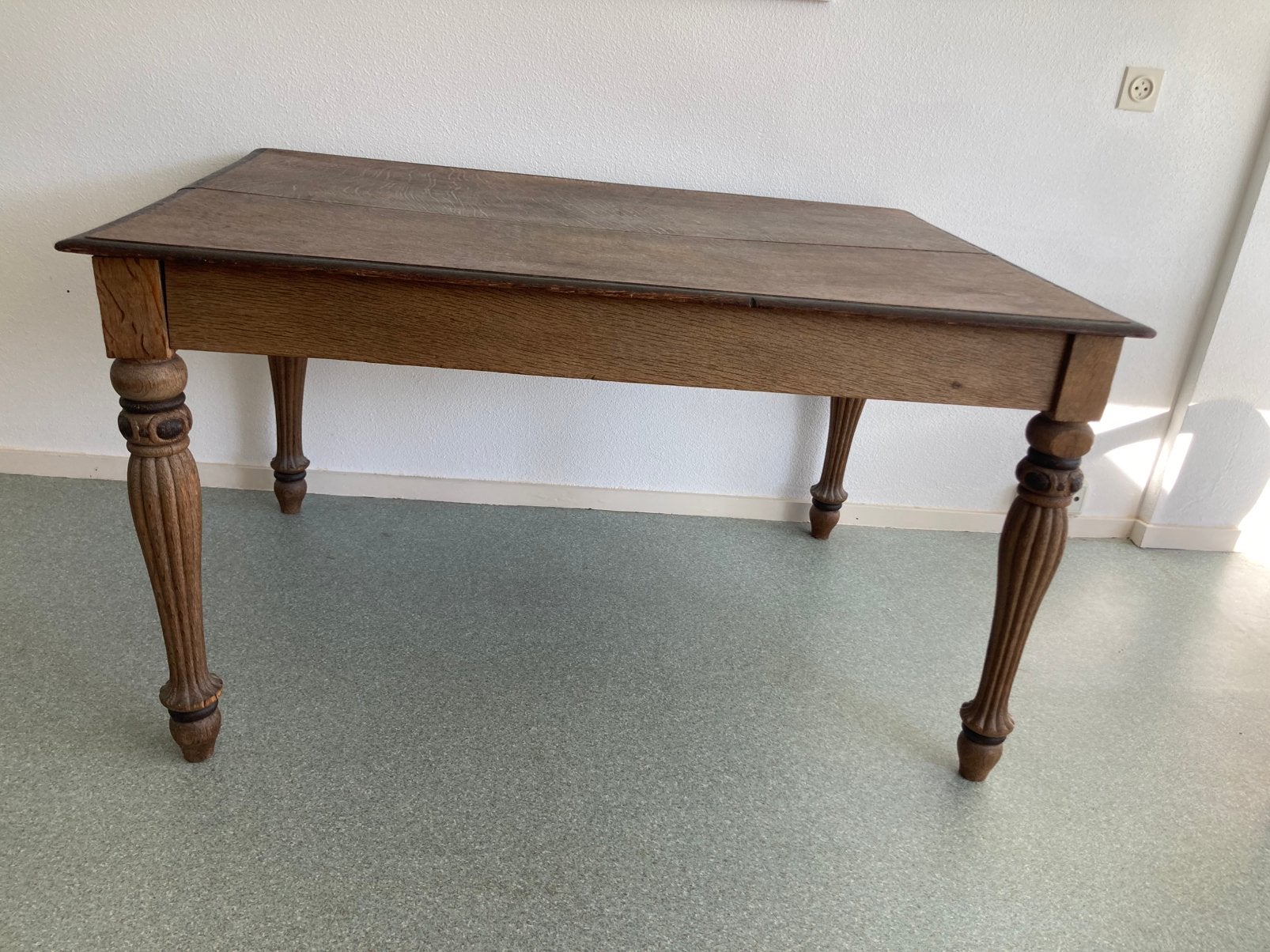 Antieke eikenhouten tafel, Ophalen