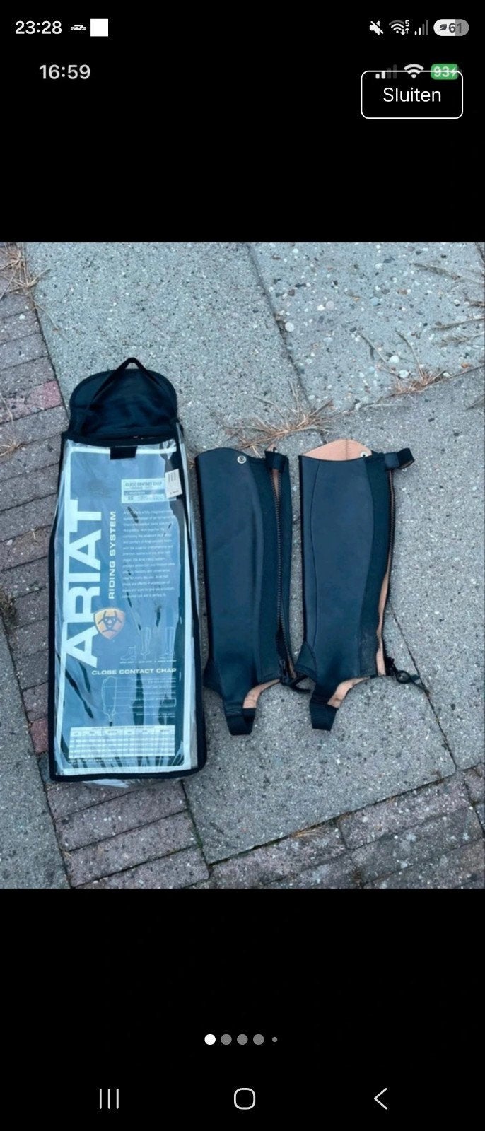 ariat chaps close contact xs nieuw leer, Ophalen of Verzenden, Nieuw