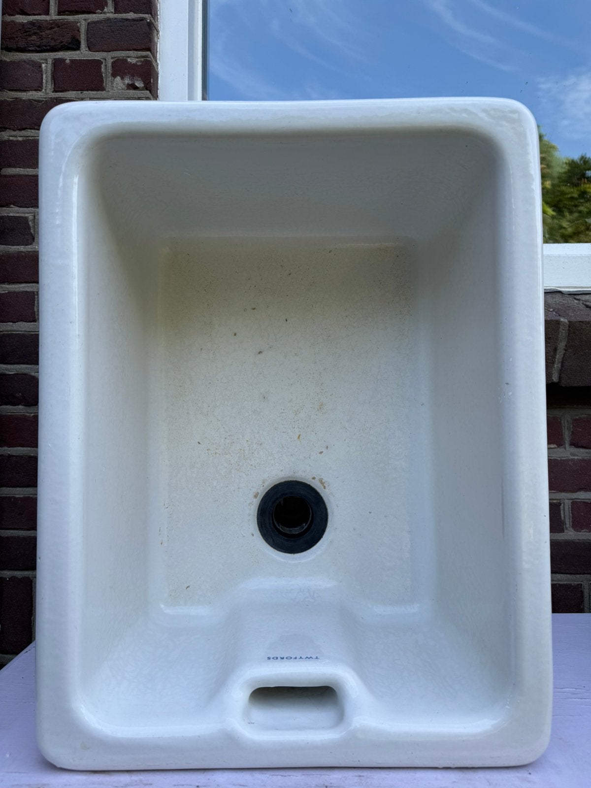 Industriële porseleinen wasbak, spoelbak, Doe-het-zelf en Verbouw, Ophalen, Gebruikt, Steen, Overige typen