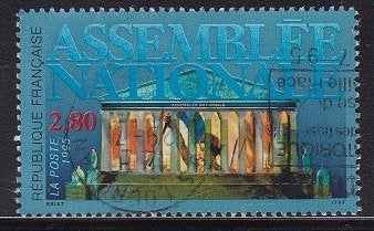 225 - Frankrijk michel 3089 gestempeld , Paleis Bourbon , Ze, Verzenden, Gestempeld