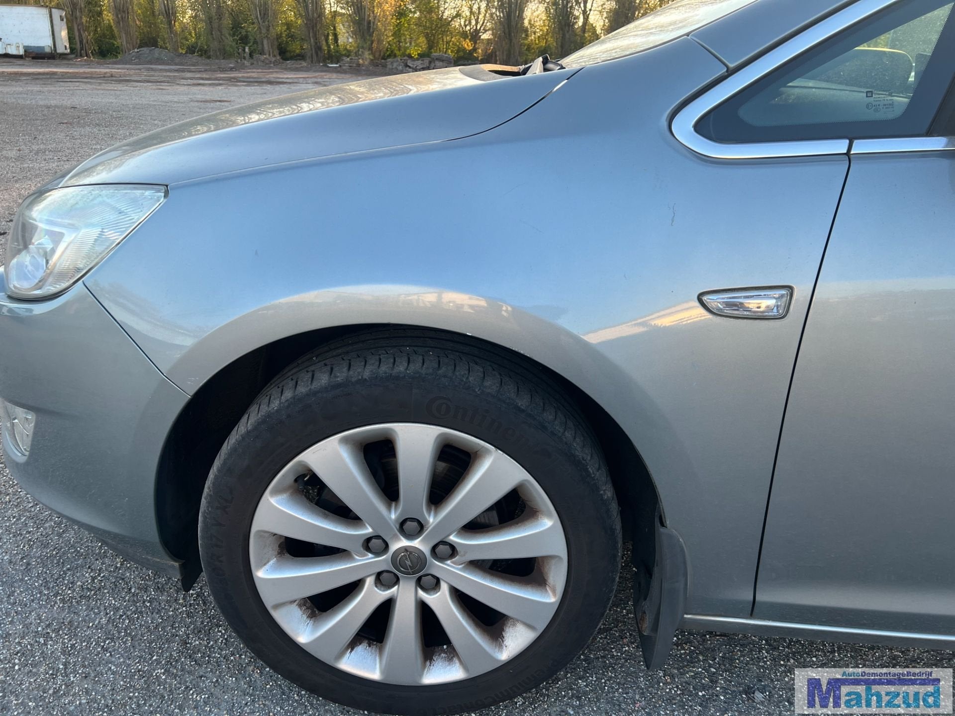 OPEL ASTRA J Grijs Z179 links voorscherm 2009-2015, Gebruikt, Opel Automobile GmbH, Ophalen of Verzenden, Kontakt@opel-infoservice.de