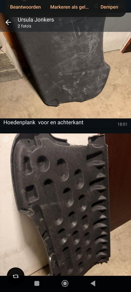 Hoede plank voor Seat Ibiza 2010en een  auto band, Ophalen