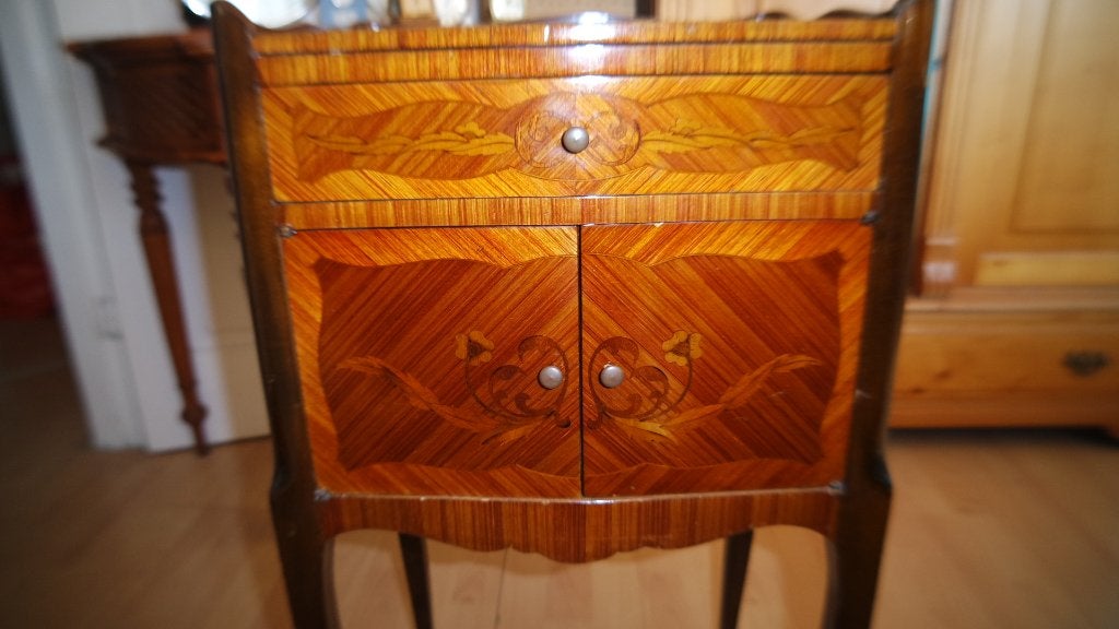 Brocant kastje / Mahoniefineer hardhout / 70,s / Nieuwstaat, Ophalen of Verzenden