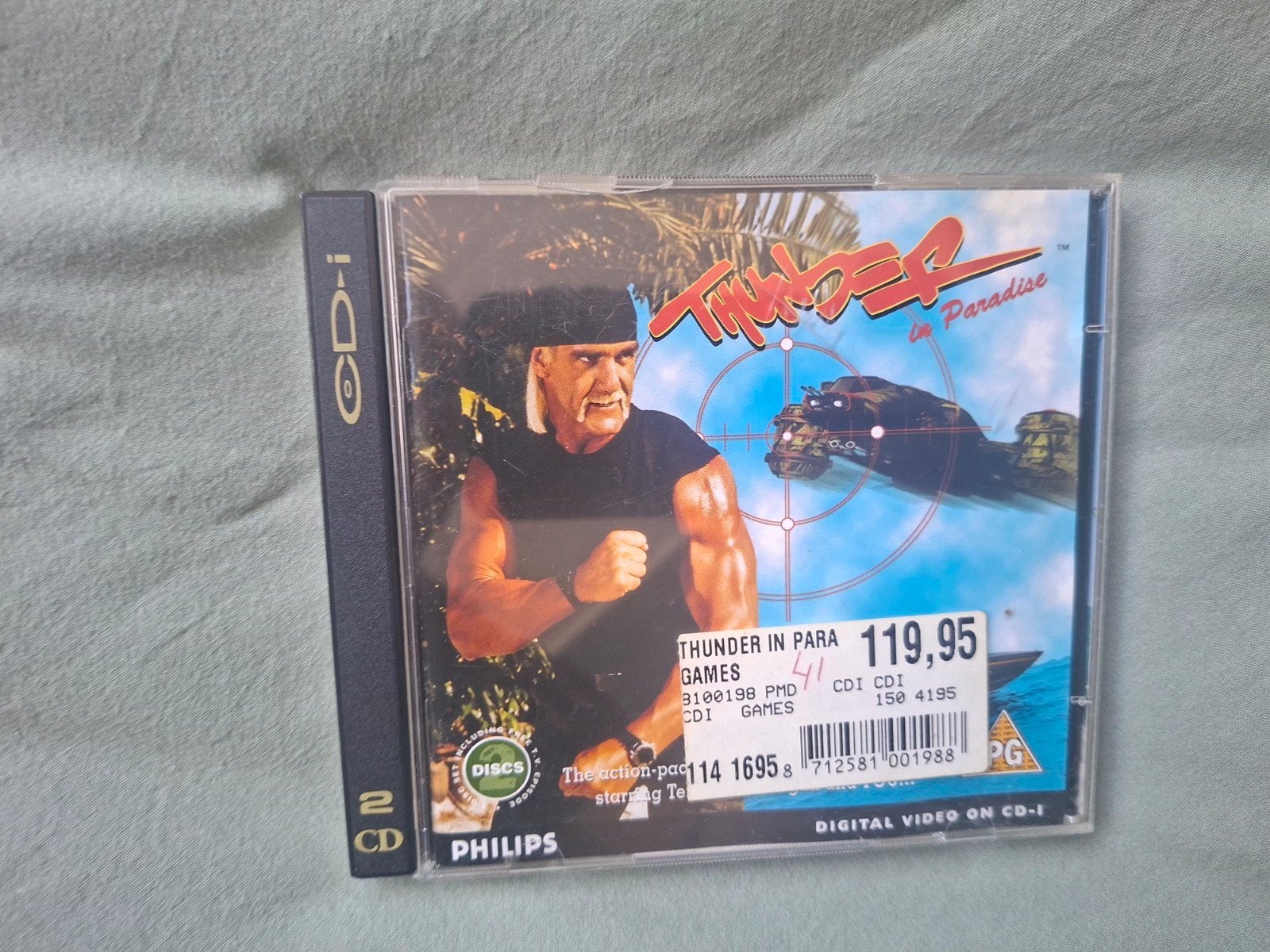 Thunder in Paradise CD-i spel met Hulk Hogan, Spelcomputers en Games, Avontuur en Actie, Gebruikt, 1 speler, Ophalen of Verzenden