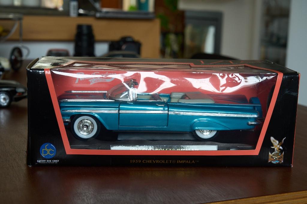 1959 Chevrolet Impala 1/18, Ophalen of Verzenden, Zo goed als nieuw, Auto, Overige merken