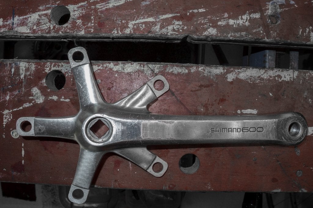 Shimano 600 crankstel, Fietsen en Brommers, Crankstel of Pedalen, Gebruikt, Ophalen of Verzenden, Shimano 600