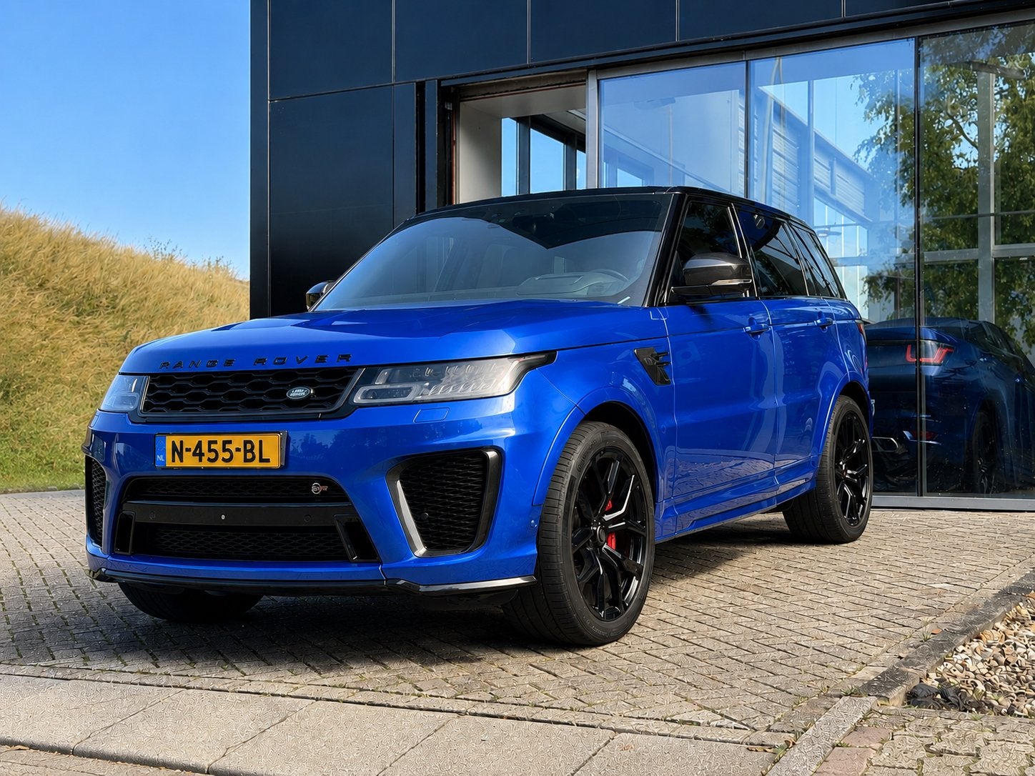 Land Rover Range Rover (sport) 5.0 V8 Supercharged 575pk, Auto's, Automaat, Blauw, 3000 kg, Leder