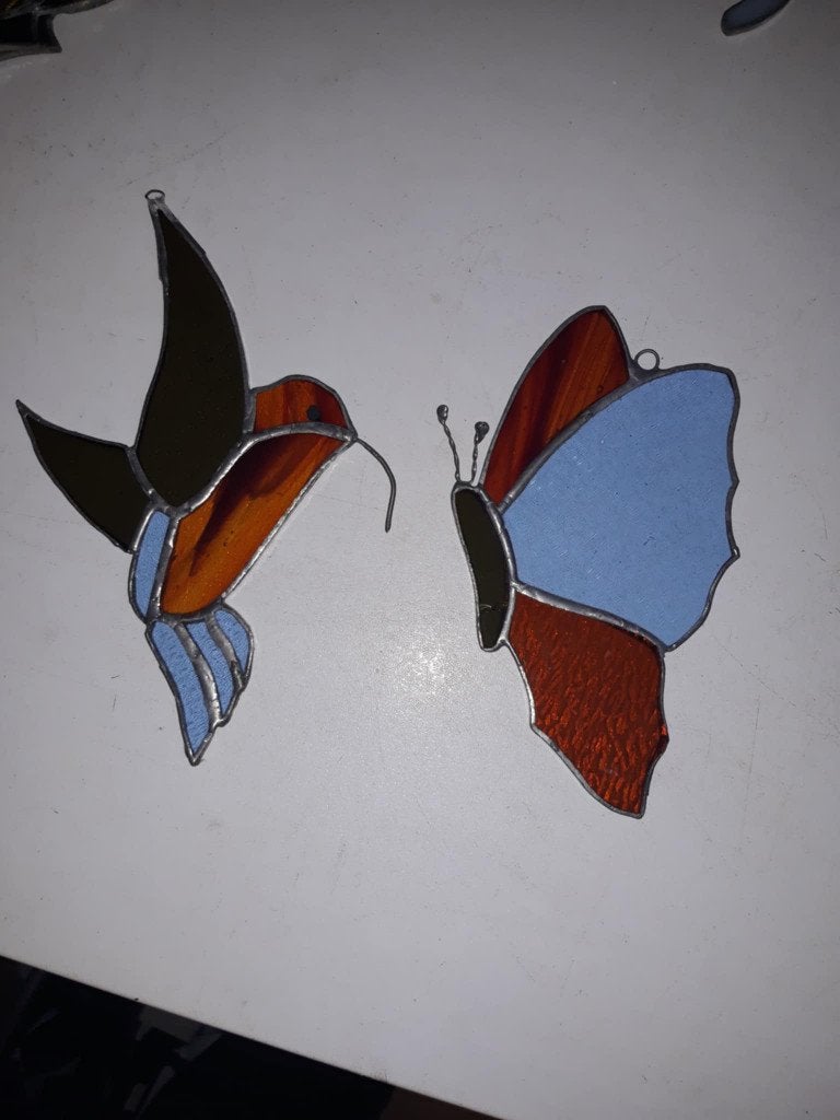 glas met lood raamhangers, Ophalen of Verzenden