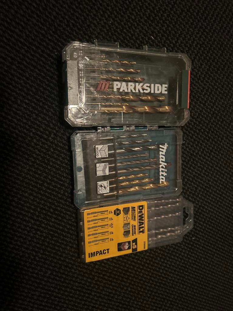 Boorsets: Parkside, Makita, DeWalt - Nieuwstaat, Ophalen of Verzenden, Nieuw, Overige typen