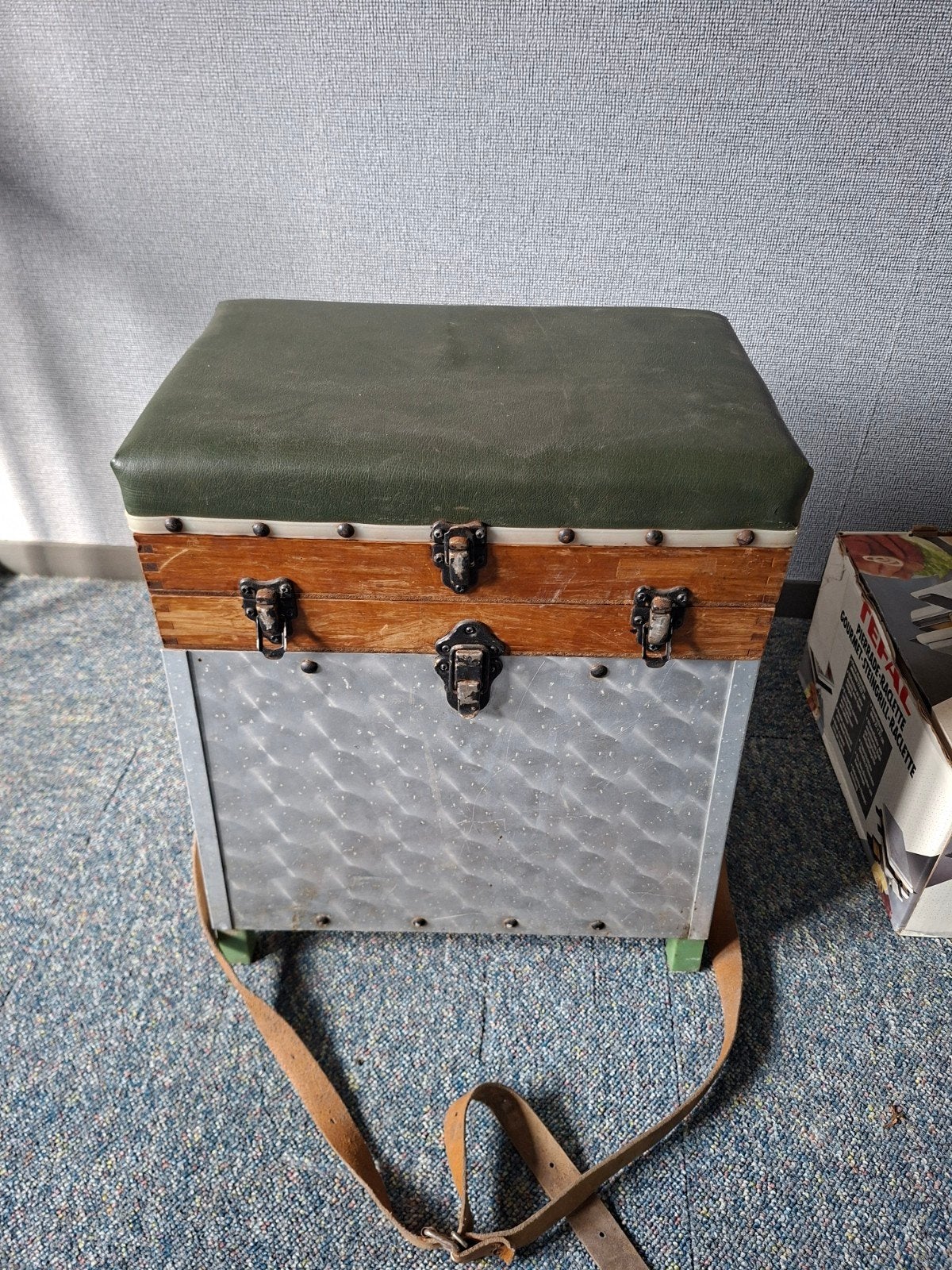 Vintage Jaren 70 Viskoffer met Inhoud -, Ophalen, Gebruikt, Koffer of Tas