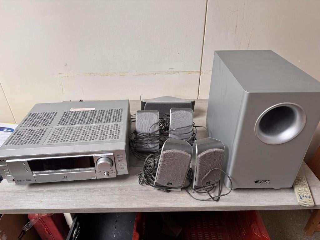 JVC Surround Sound Set met Canton Subwoofer, Ophalen, Gebruikt, JVC, 70 watt of meer