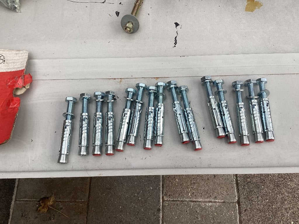 Keilbouten, Ophalen, Nieuw, 50 tot 100 mm, Overige typen