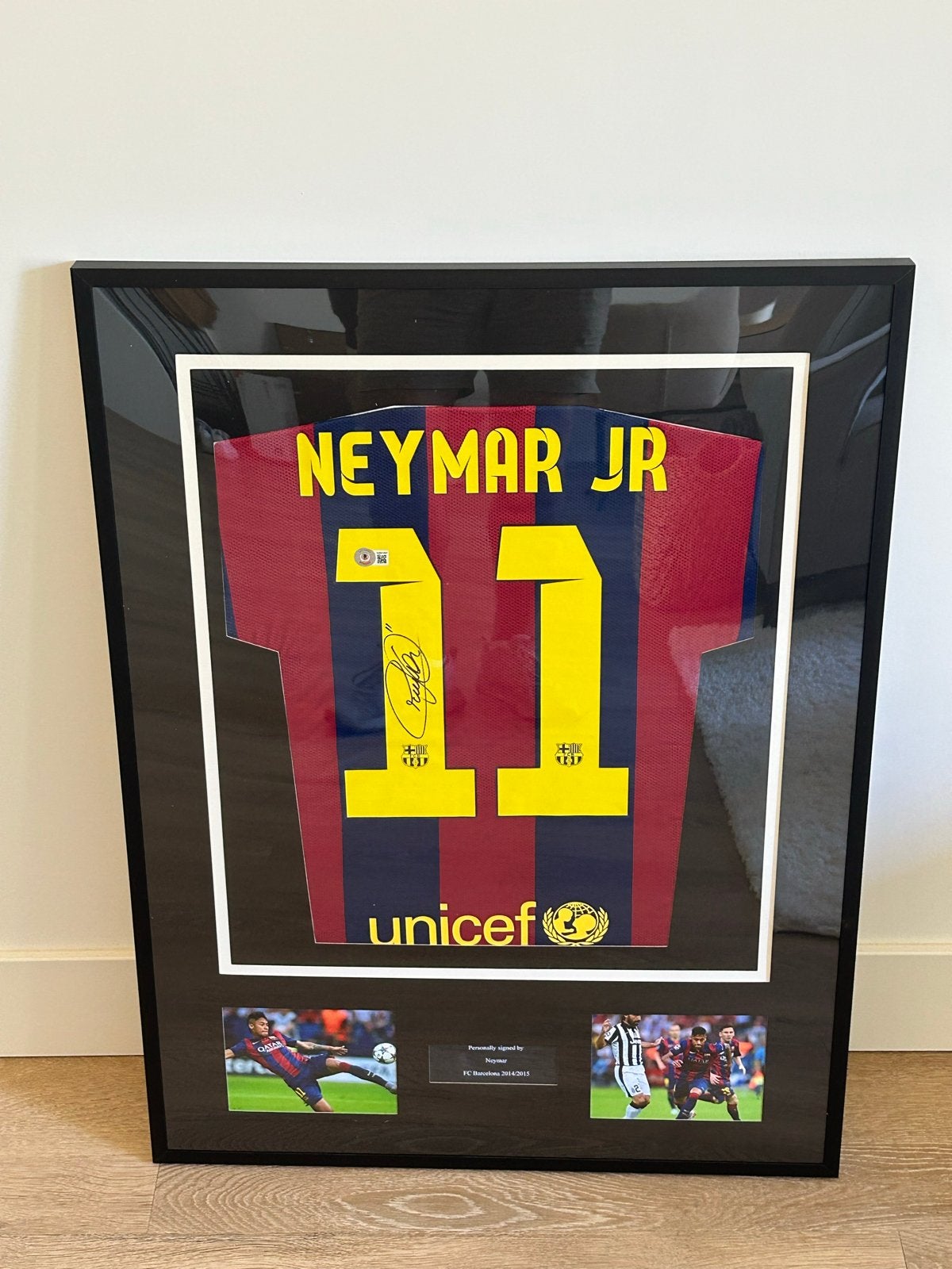 Neymar Jr. gesigneerd shirt FC Barcelona 2014/2015, Ophalen of Verzenden, Zo goed als nieuw, Buitenlandse clubs, Shirt