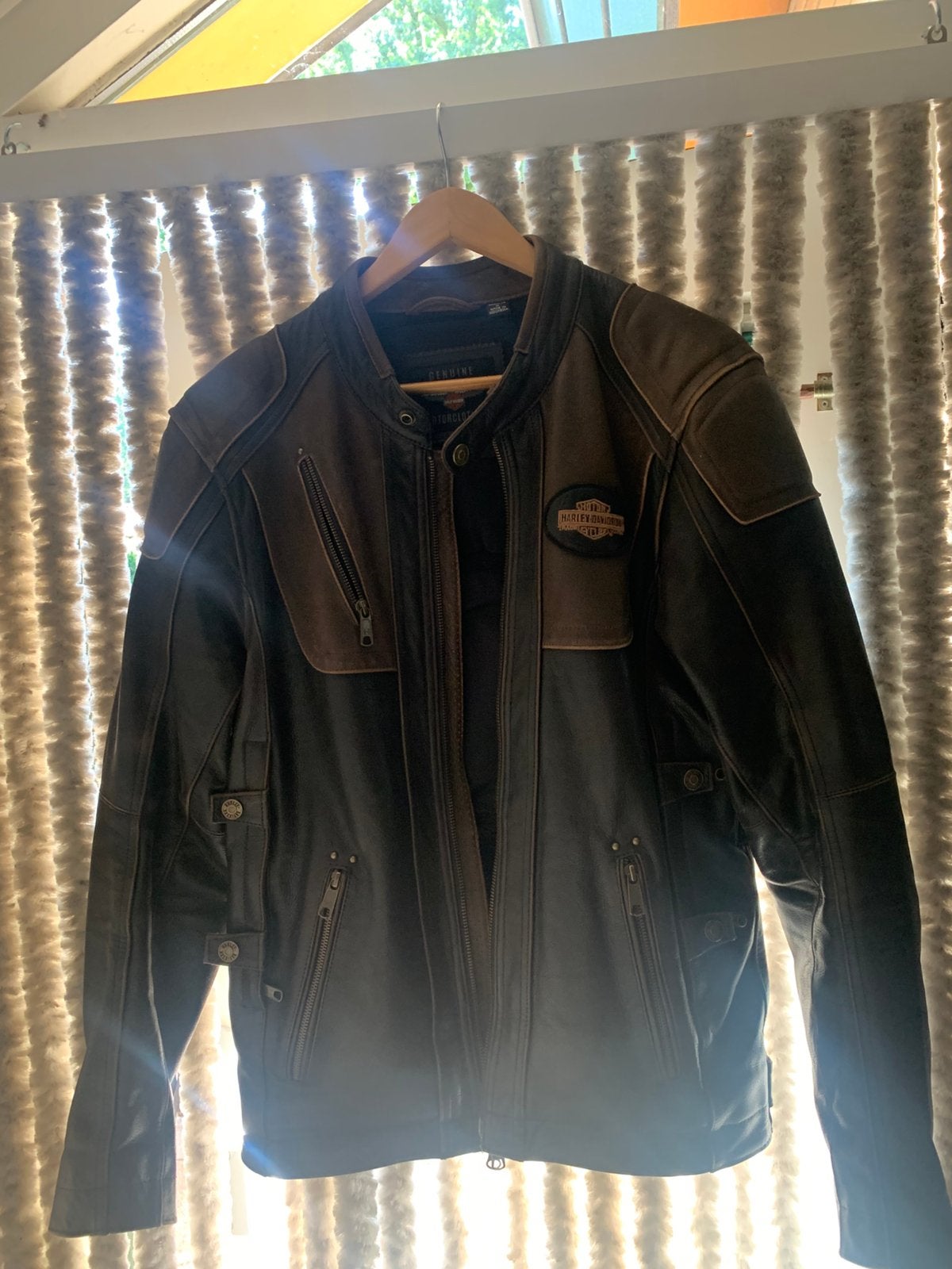 Motorjas Harley davidson, Motoren, Kleding | Motorkleding, Ophalen, Tweedehands, Jas | textiel