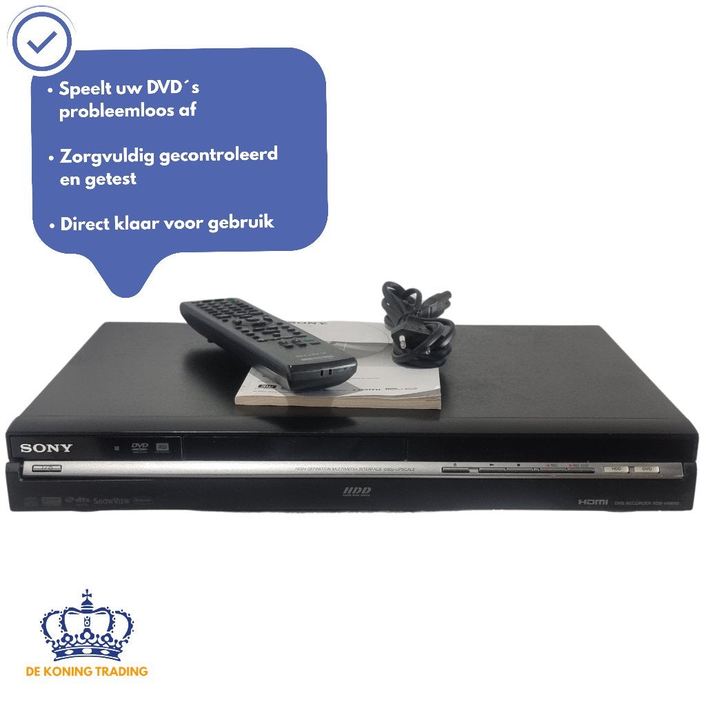 Sony RDR-HX650 | DVD Recorder | HDMI | DVD Speler | CD DVD, Audio, Tv en Foto, Verzenden, Met harddisk, Sony, Dvd-recorder