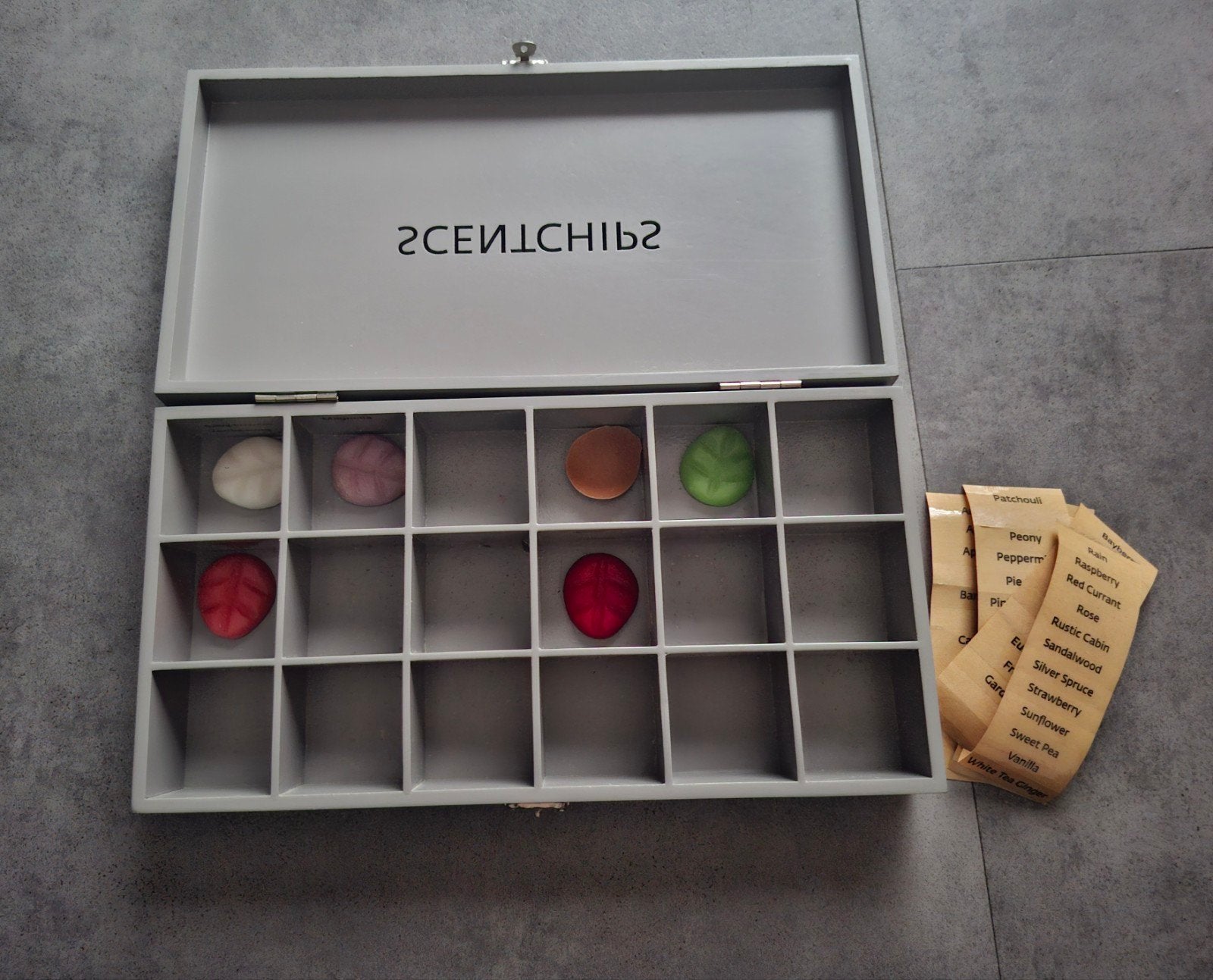 Grote bewaardoos Scentchips, Ophalen of Verzenden, Zo goed als nieuw, Hout