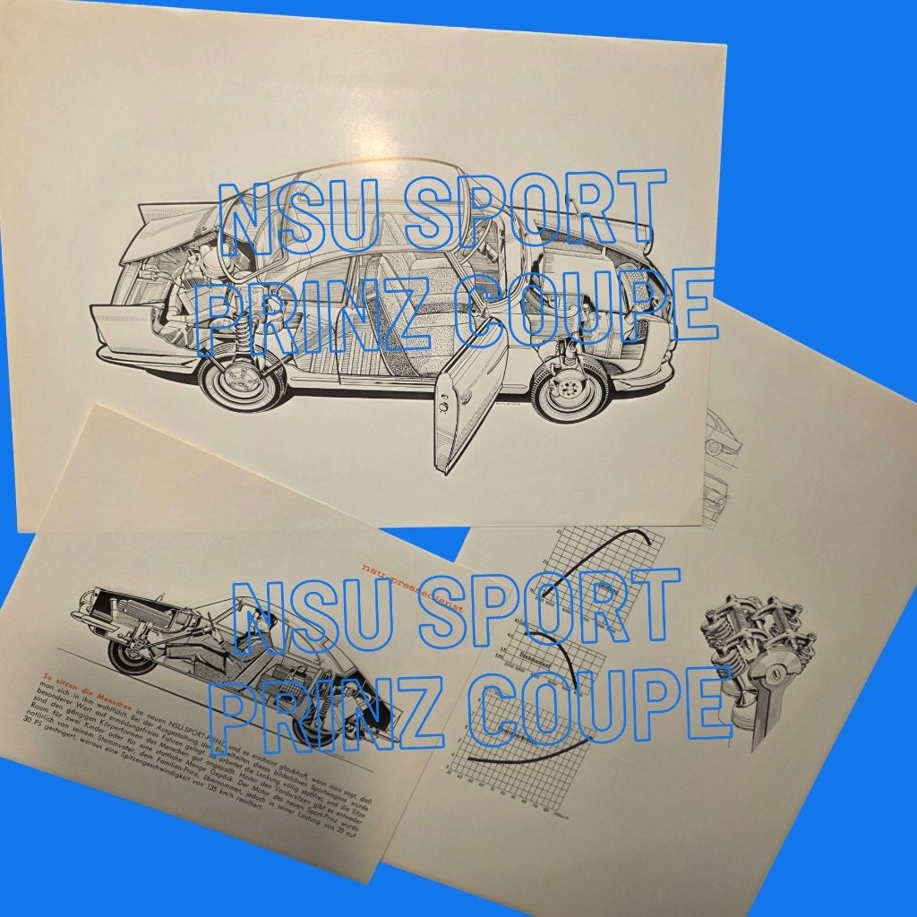 NSU sport  prinz Coupe - technische informatie, Verzenden