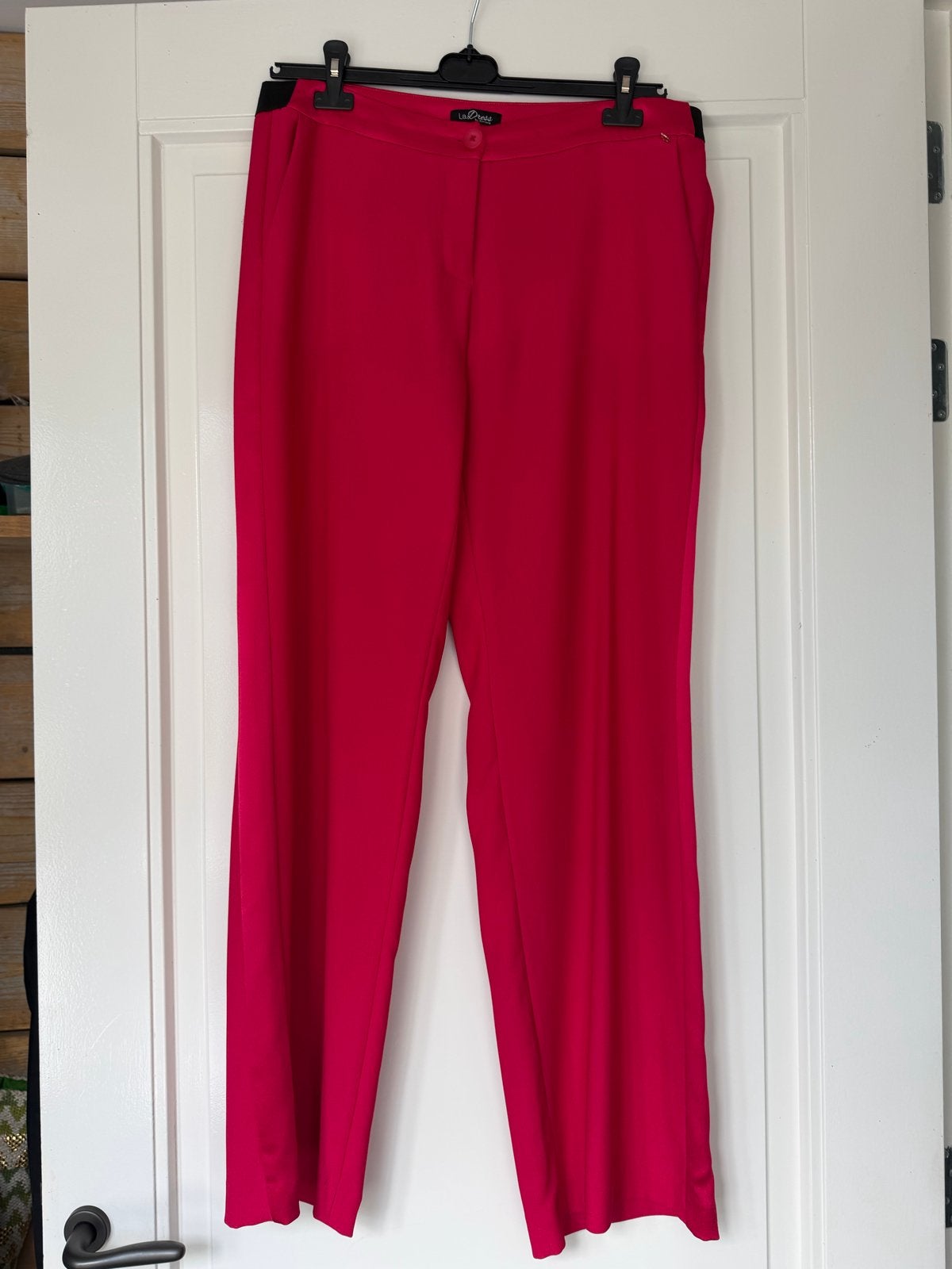 Fuchsia roze dames pantalon met elastiek, zo goed als nieuw, Ophalen of Verzenden, Zo goed als nieuw, Roze, Lang