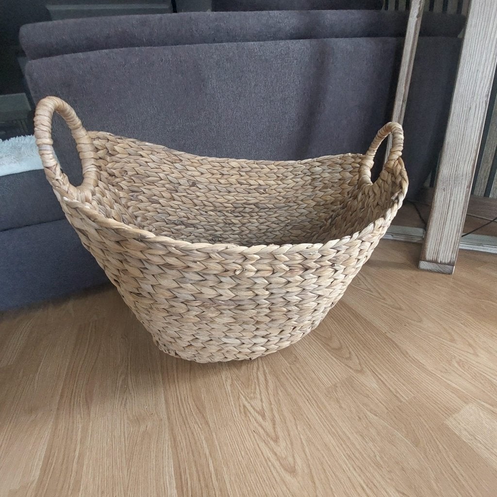 Grote rieten mand, Ophalen of Verzenden, Gebruikt, Rechthoekig, Riet