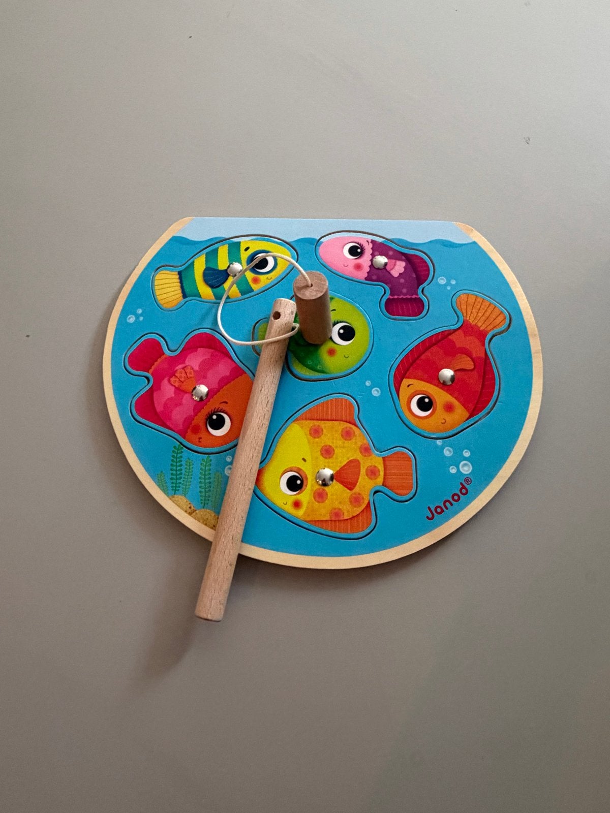 Janod Magnetische Vis Puzzel - Educatief Houten Speelgoed, Ophalen of Verzenden, Gebruikt, Overige typen