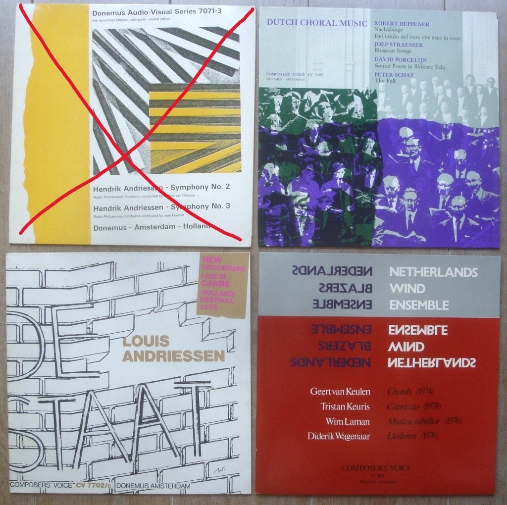 20 LP's Nederlandse Componisten, veelal van Donemus € 5,00 p, LP, Ophalen of Verzenden, Zo goed als nieuw, 12 inch