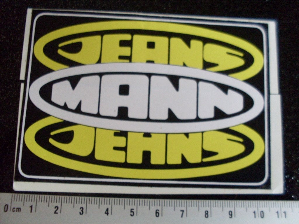 sticker mann jeans logo, Verzenden, Zo goed als nieuw, Merk