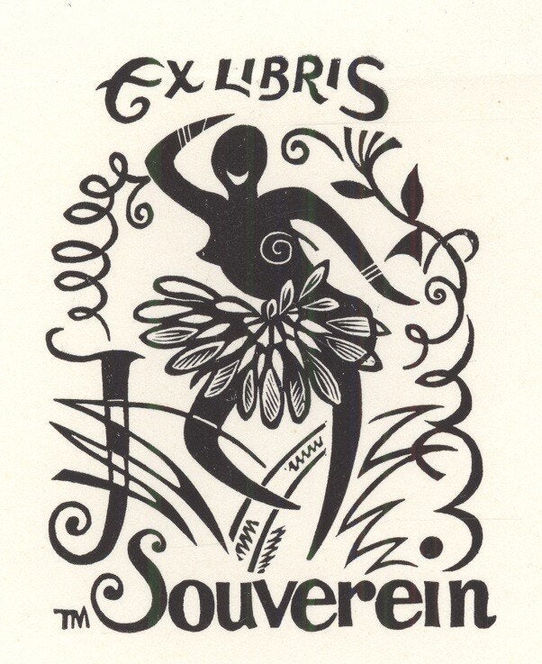1722 Ex Libris Nederland : Thijs Mauve, 1959, Verzenden, Ex libris