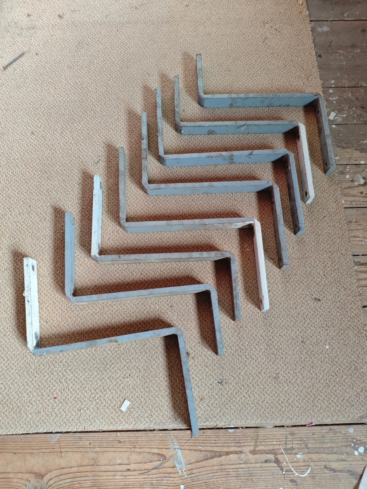 Zware ijzeren ophangbeugels 8 stuks, Ophalen, 250 mm of meer