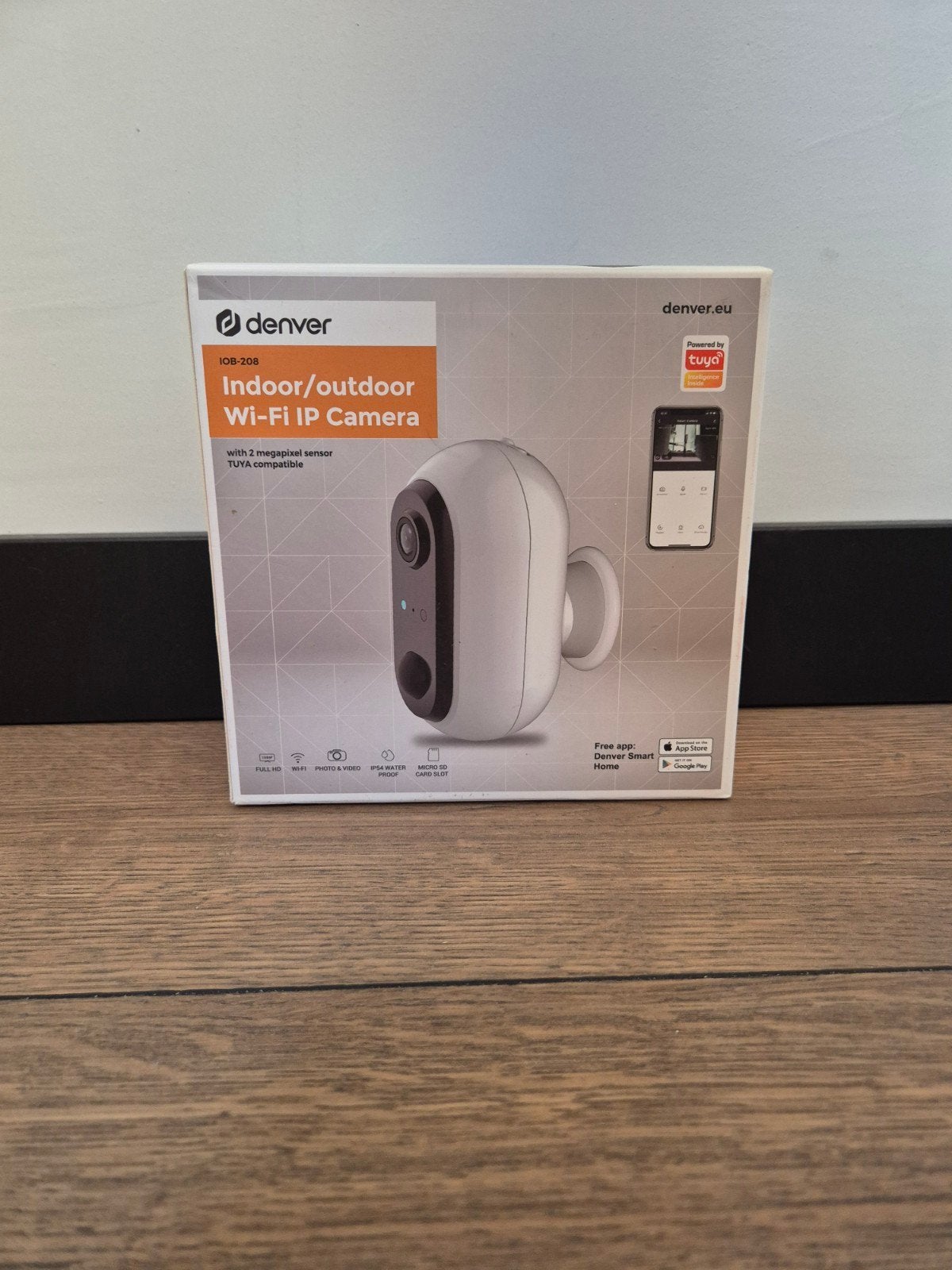 Denver IOB-208 Indoor/Outdoor Wi-Fi IP Camera, Ophalen, Nieuw, Buitencamera