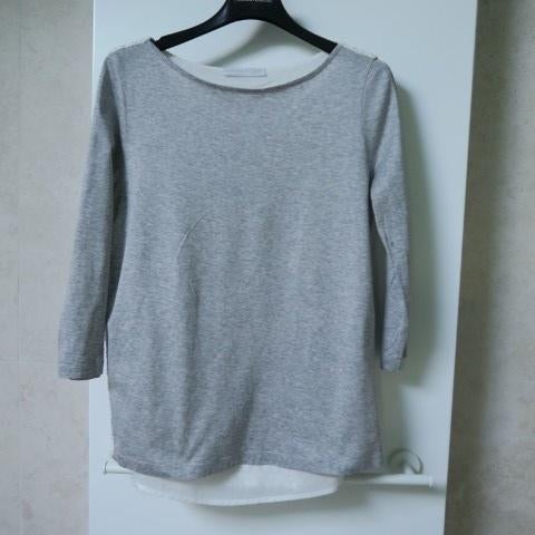 T-shirt grijs wit kant Fabiana Filippi mt 38 (it 42), Kleding | Dames, Maat 38/40 (M), Ophalen of Verzenden, Zo goed als nieuw