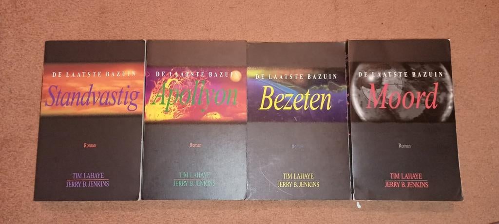 De laatste bazuin boekenserie boeken 4 t/m 7 zwarte editite, Ophalen of Verzenden, Gelezen
