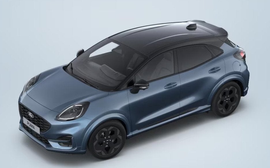 Ford Puma 1.0 EcoBoost Hybrid BlueCruise Edition €5.000,-, Auto's, Ford, Puma, Euro 6, Blauw, Leder en Stof