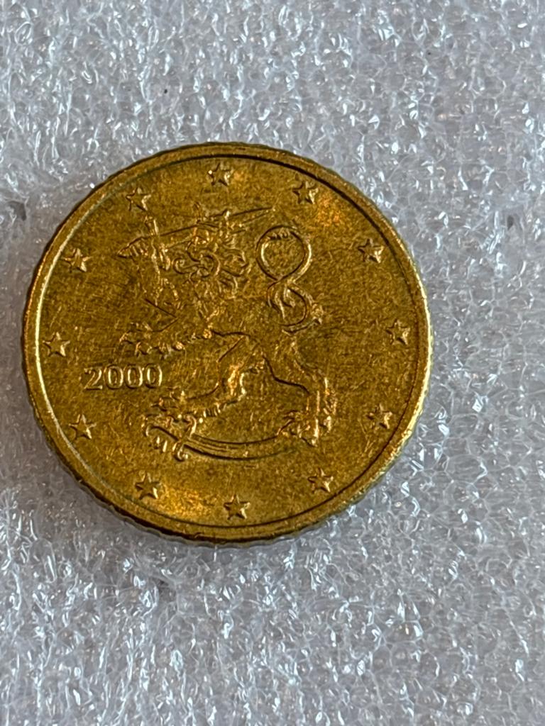 50 cent munt Finland 2000, Ophalen of Verzenden, Finland, 50 cent, Losse munt
