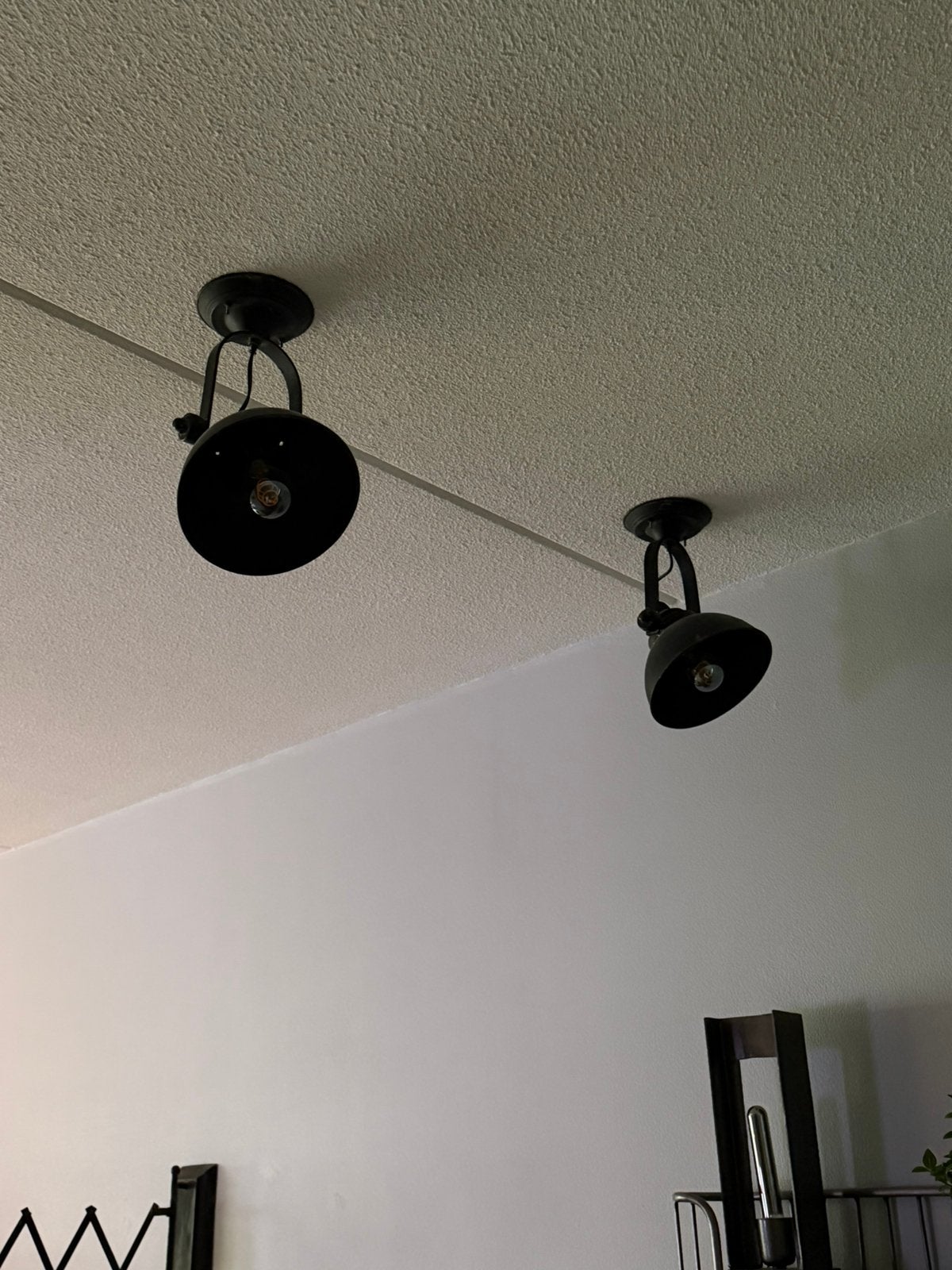 2 LEUKE INDUSTRIEEL PLAFOND LAMPEN, Ophalen, Zo goed als nieuw