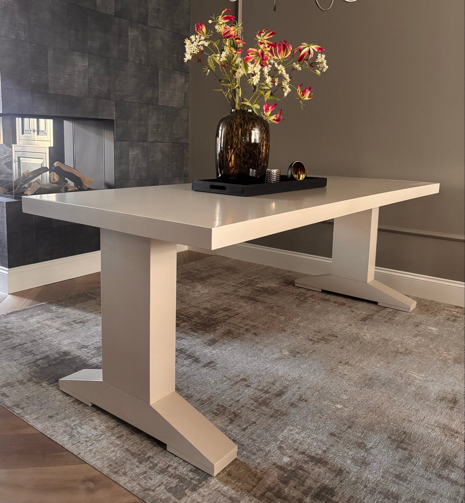 Mooie eettafel 90x220 cm, Huis en Inrichting, Tafels | Eettafels, Ophalen, Overige materialen, 200 cm of meer, 50 tot 100 cm