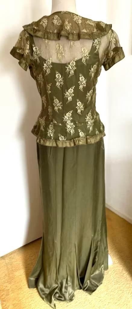 Claire DK lange rok met top en jasje maat 38[v], Kleding | Dames, Gelegenheidskleding, Maat 38/40 (M), Overige typen, Ophalen of Verzenden
