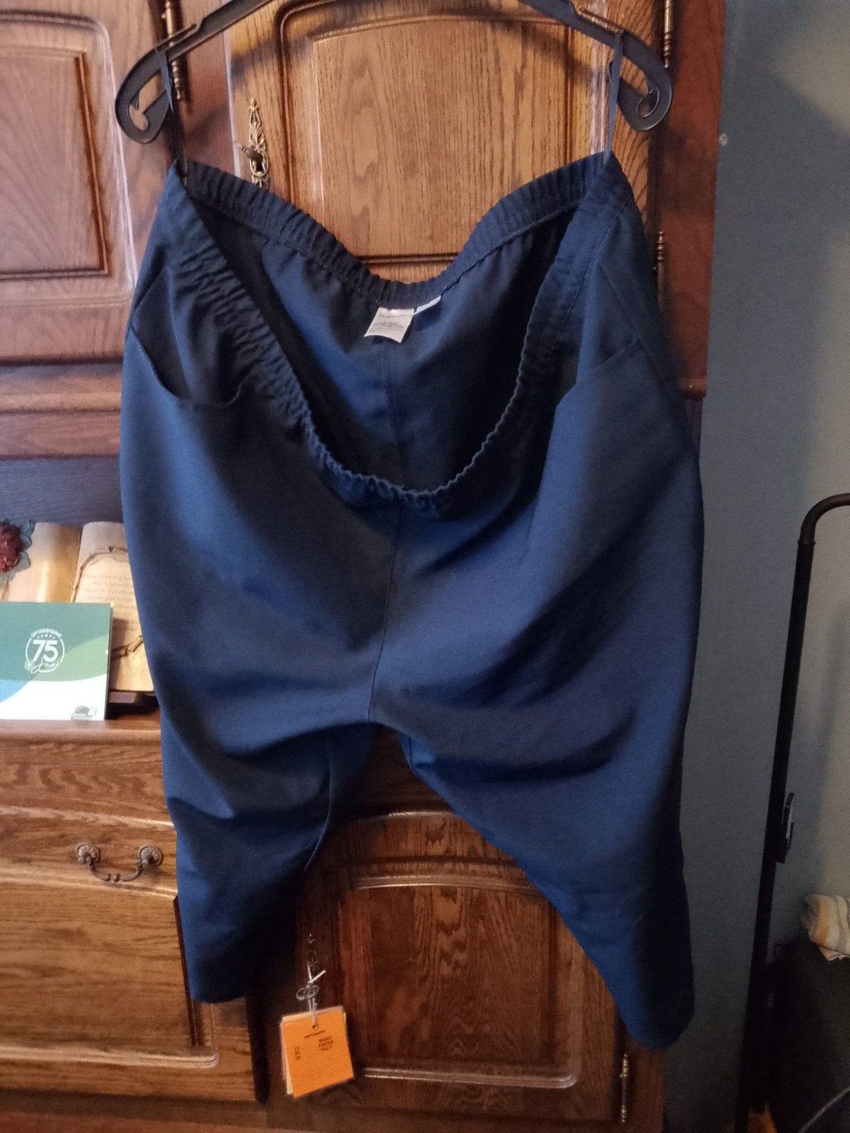 Donkerblauwe driekwart broek voor dames, maat 52, Blauw, Maat 46/48 (XL) of groter, Ophalen of Verzenden, Driekwart