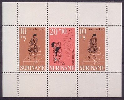 Suriname NVPH nr 510 postfris Kinderpostzegels 1968, Ophalen of Verzenden, Postfris