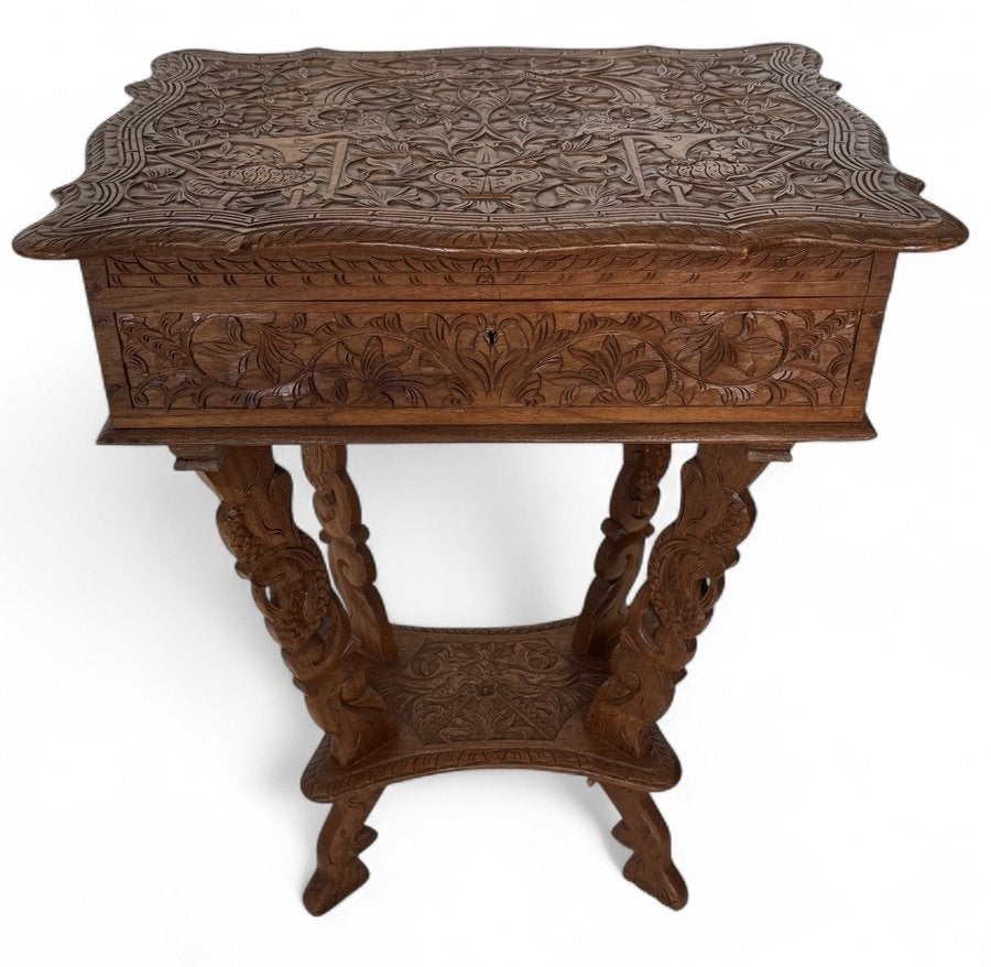 897. Naaitafel met florale motieven - Indonesië, ca.1900, Antiek en Kunst, Ophalen of Verzenden