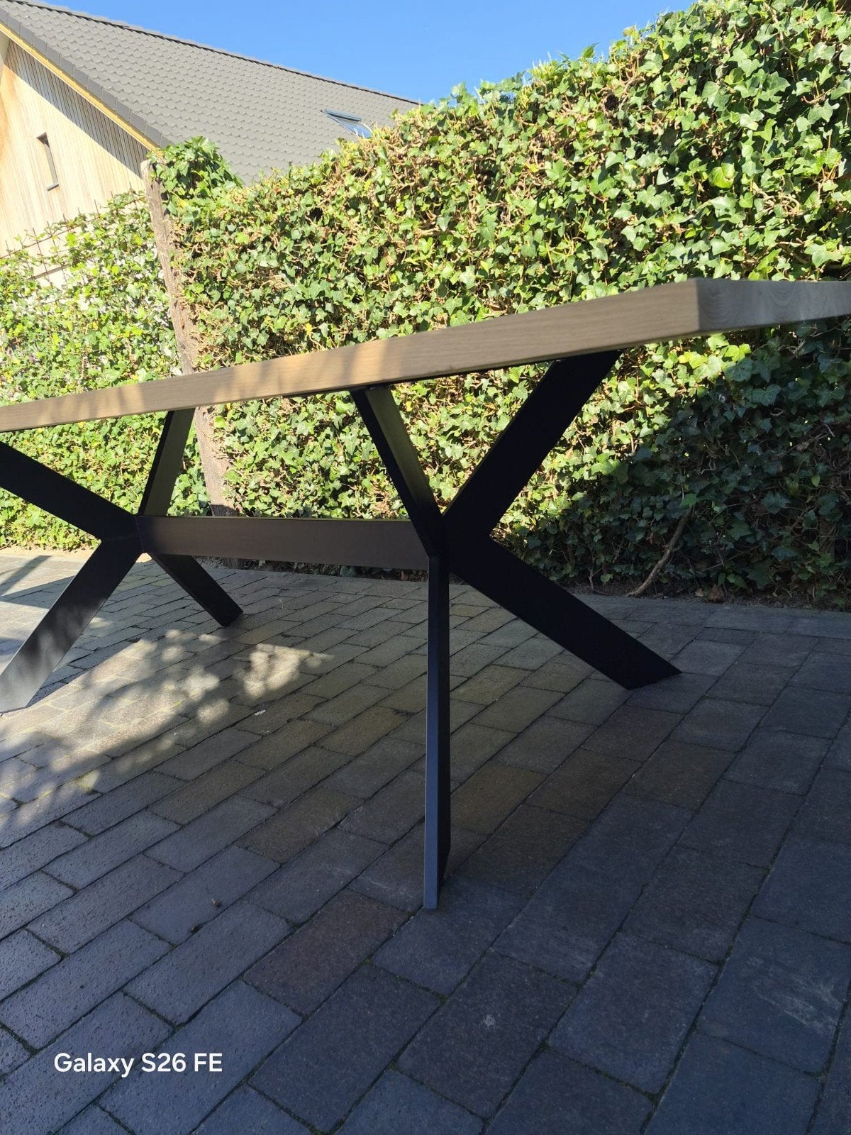 Nieuwe Eiken Tafels: Boomstam, Visgraat, Diverse Maten, Ophalen, Eikenhout, 50 tot 100 cm, Vijf personen of meer