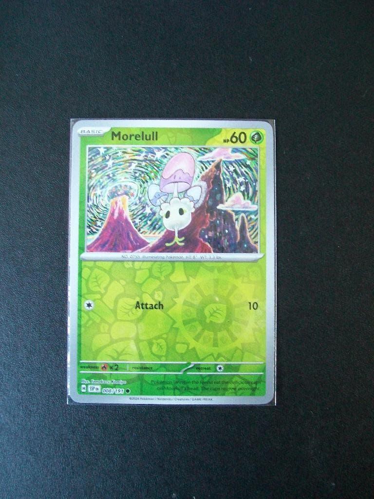 9654: Nieuwe Pokemon Kaart holofoil MORELULL HP 60 (008/191), Verzenden, Nieuw, Losse kaart, Foil