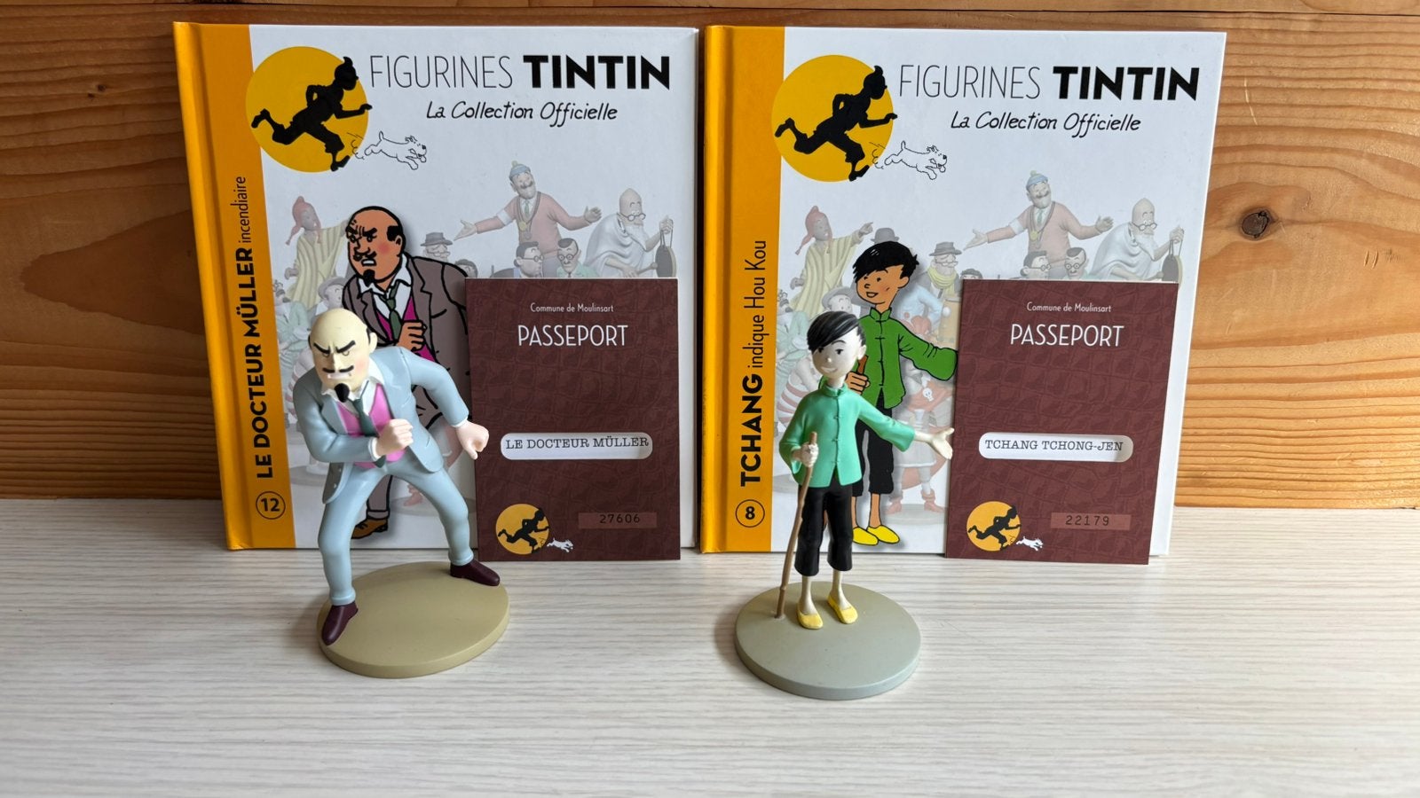 Kuifje figuren Dr Müller en Tchang, Verzamelen, Ophalen of Verzenden, Kuifje, Beeldje of Figuurtje