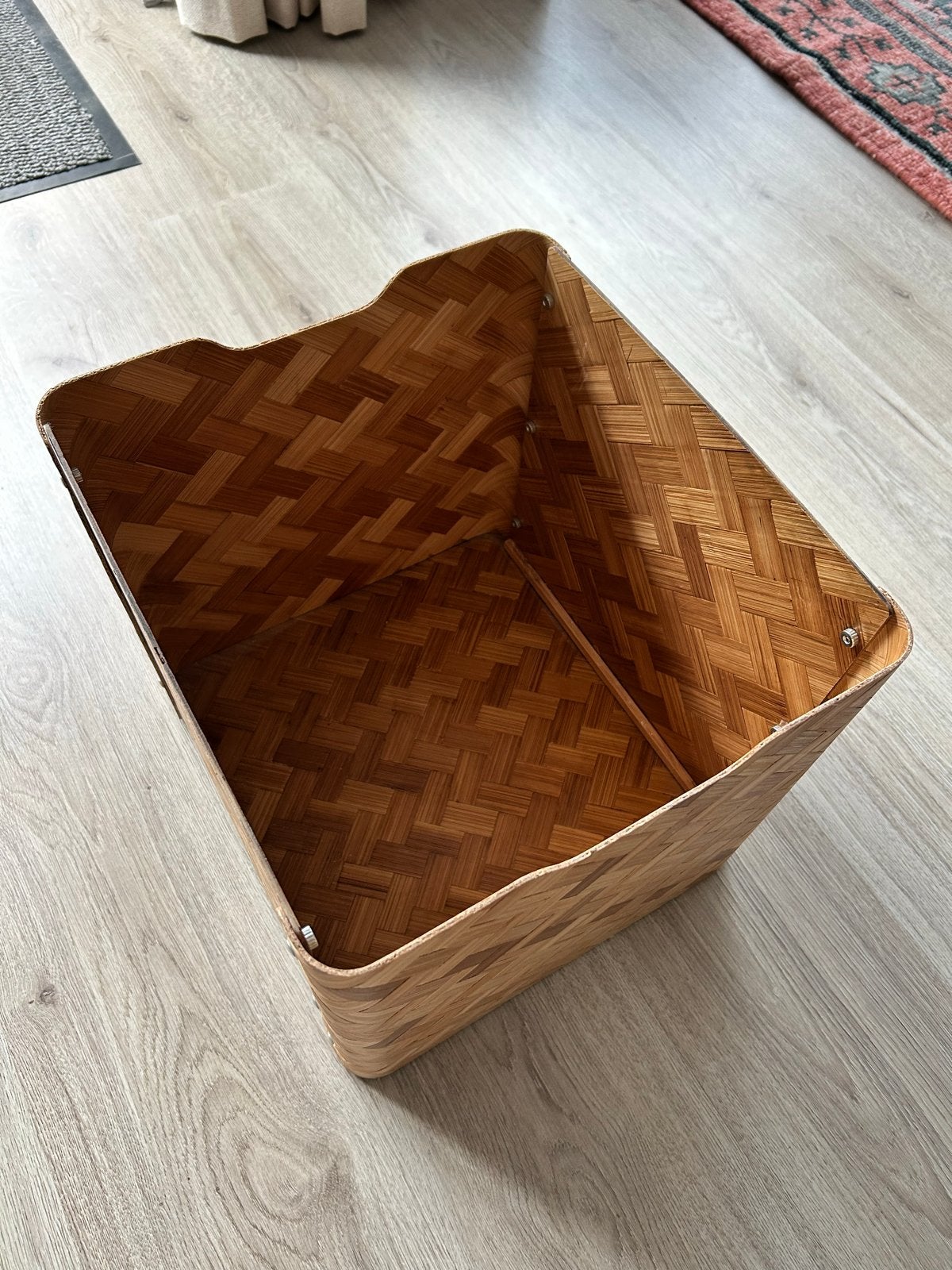 Set 4x Dullig bamboe opbergdozen Ikea, Ophalen, Overige materialen, Gevlochten, Mand