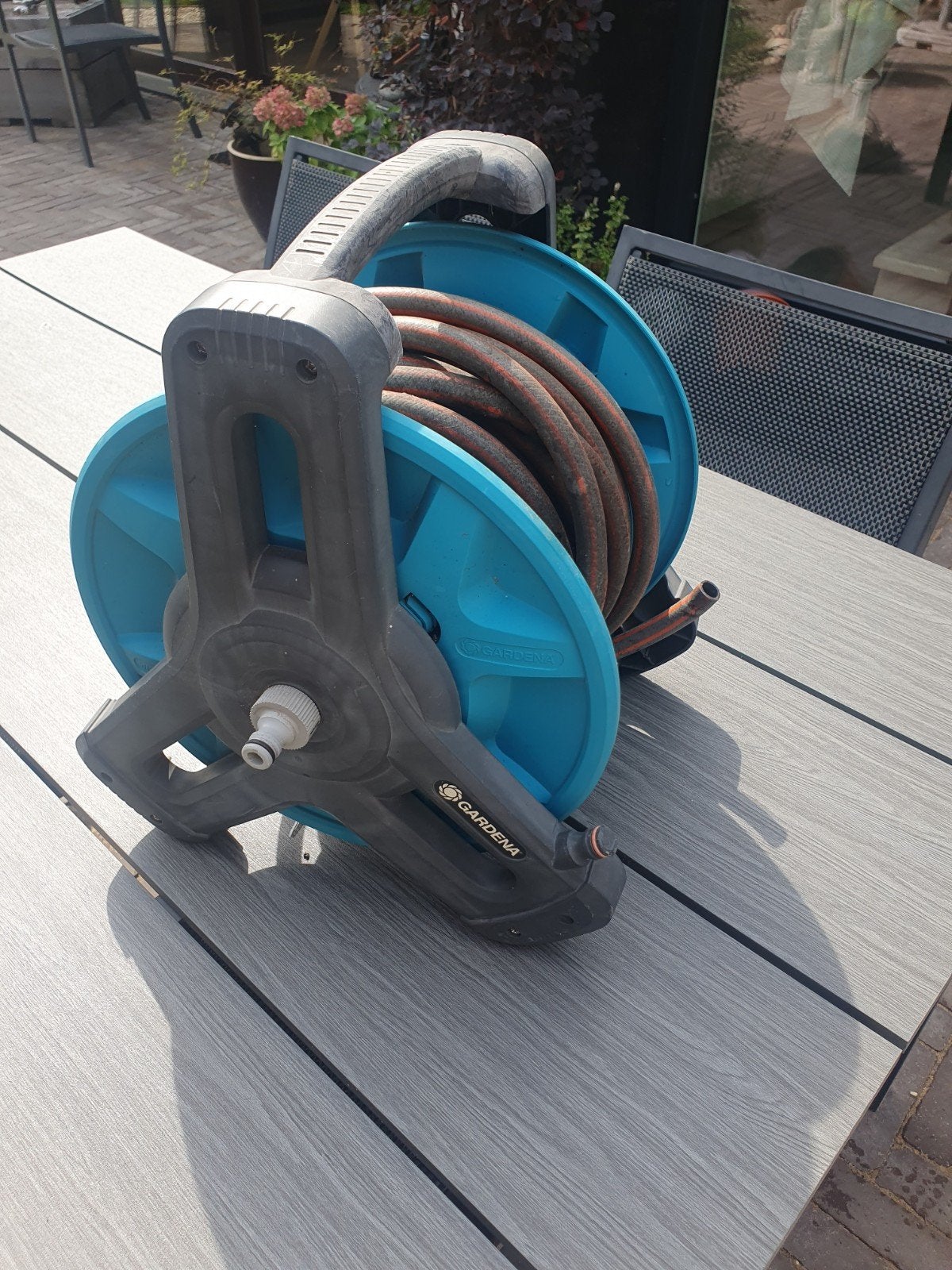 Gardena tuinslanghaspel, Tuin en Terras, Tuinslangen, Ophalen, Gebruikt, Tuinslang