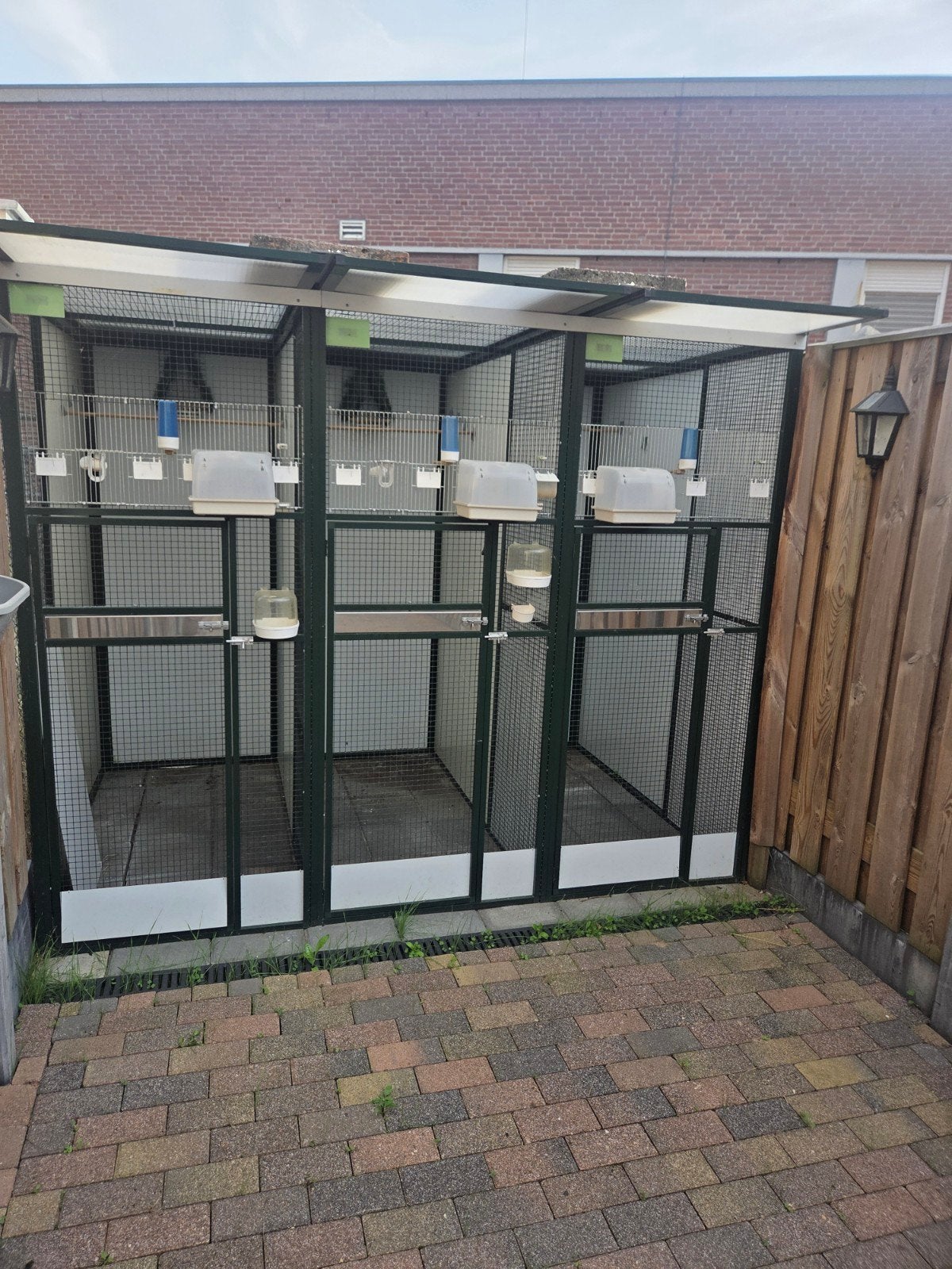 alluiminium vogel renne, Dieren en Toebehoren, Ophalen of Verzenden, Zo goed als nieuw, Aluminium, Volière