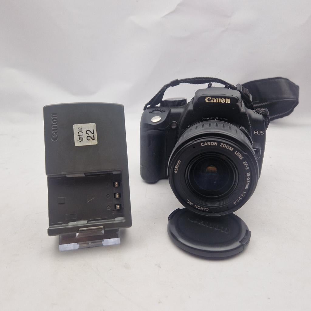 Canon EOS 350D + EFS 18-55mm Kitlens en Acculader || €79.99!, Audio, Tv en Foto, Fotocamera's Analoog, Spiegelreflex, Canon, Ophalen of Verzenden