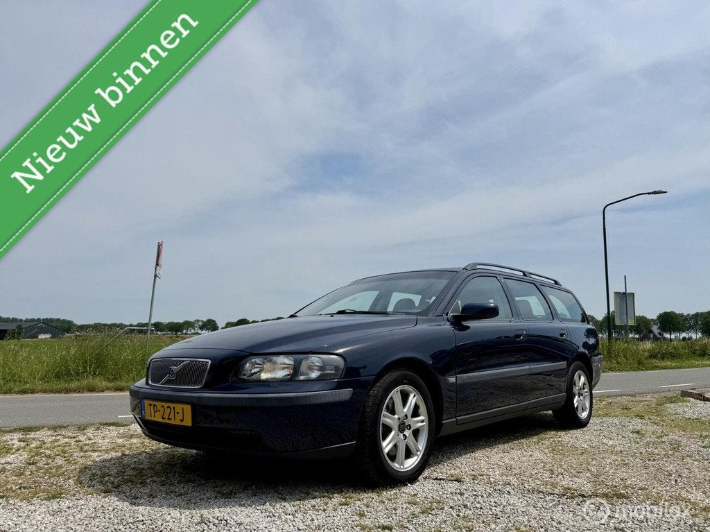 Volvo V70 2.4 Comfort Line, BJ 2003, Airco, NAP, APK 2027, Auto's, Blauw, Euro 4, Geïmporteerd, 84 €/maand